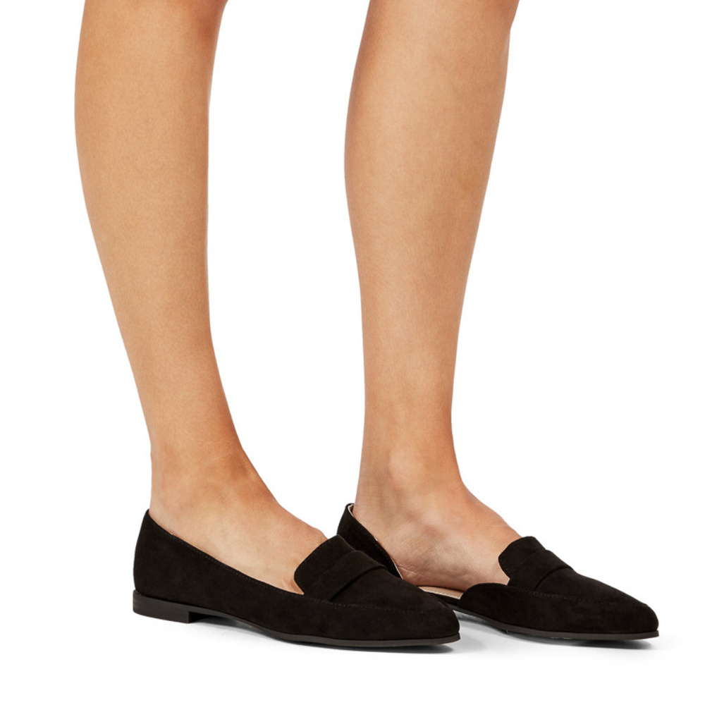 JustFab Eloise Black Flats